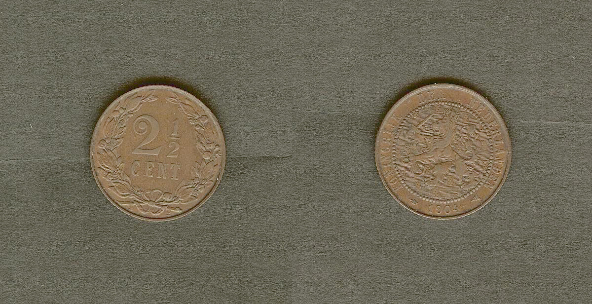 Netherlands 2 1/2 cents 1904 EF